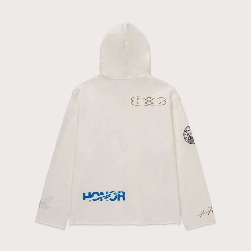 1988 Full Zip Hoodie - White