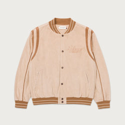 Oil Head Varsity Jacket - Tan