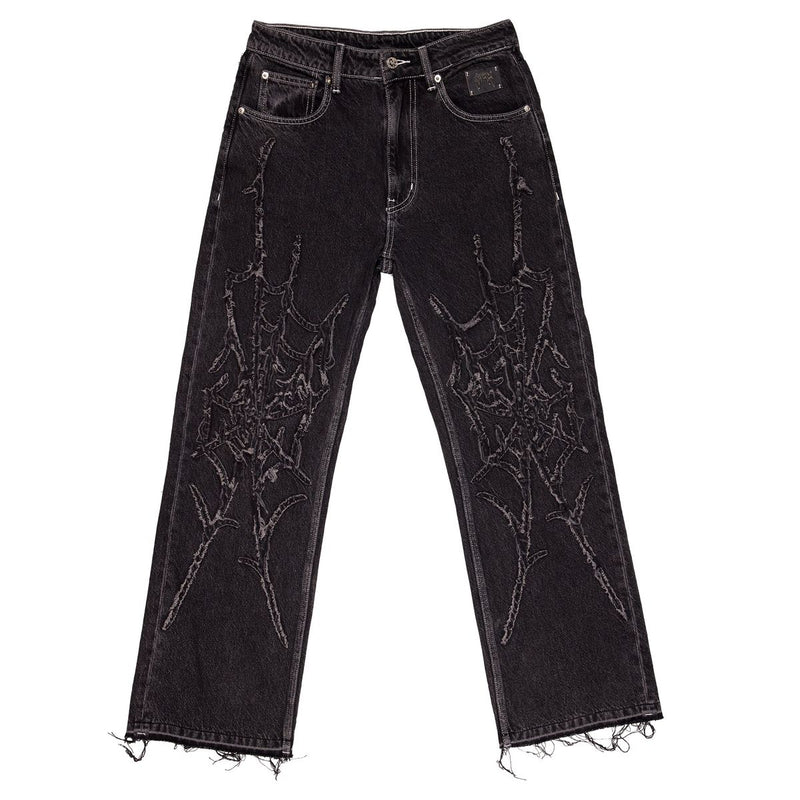 Spider Web Denim - Black