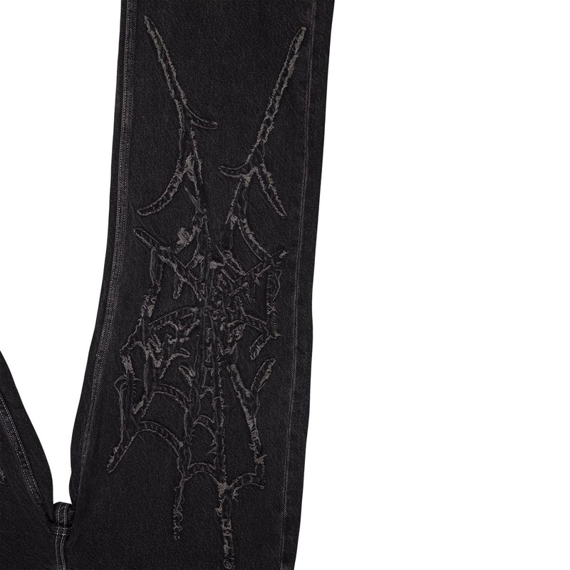 Spider Web Denim - Black