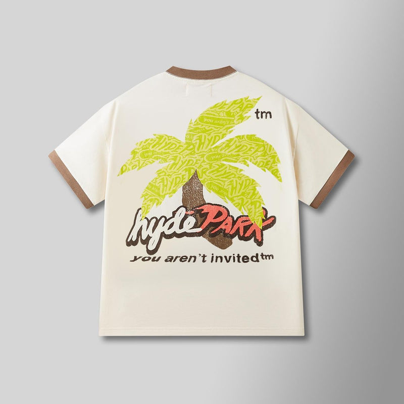 Paradise Park Ringer Tee - Watermelon