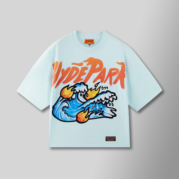 Tsunami Weekend Tee - Light Blue