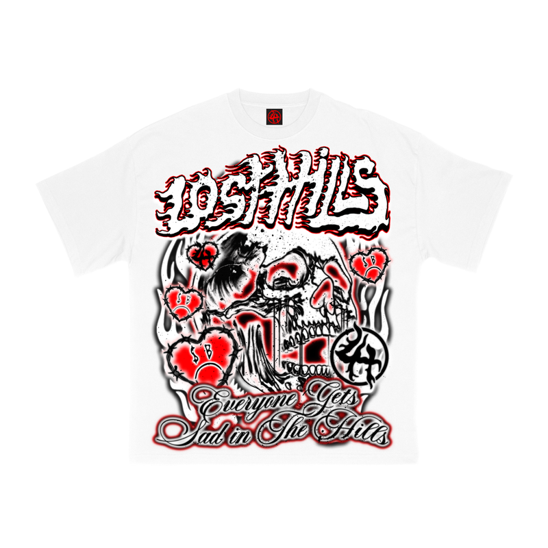 LHSB Tee 009 - White/Red