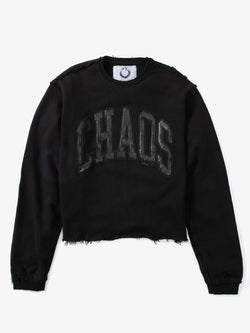 22 LEATHER PATCH CREWNECK