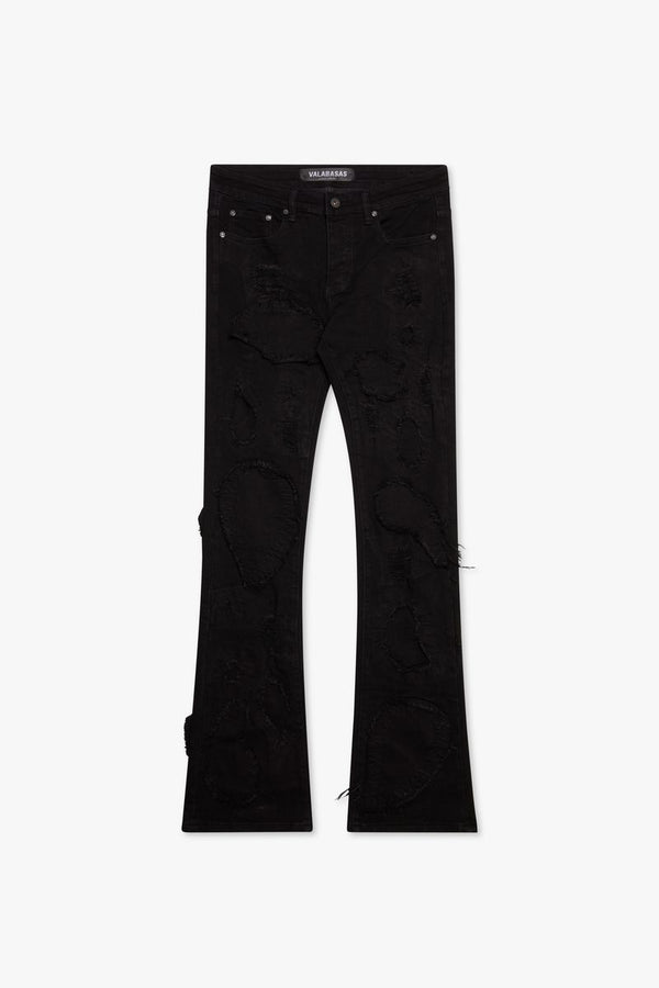 Mor Du Stacked Jean - Black