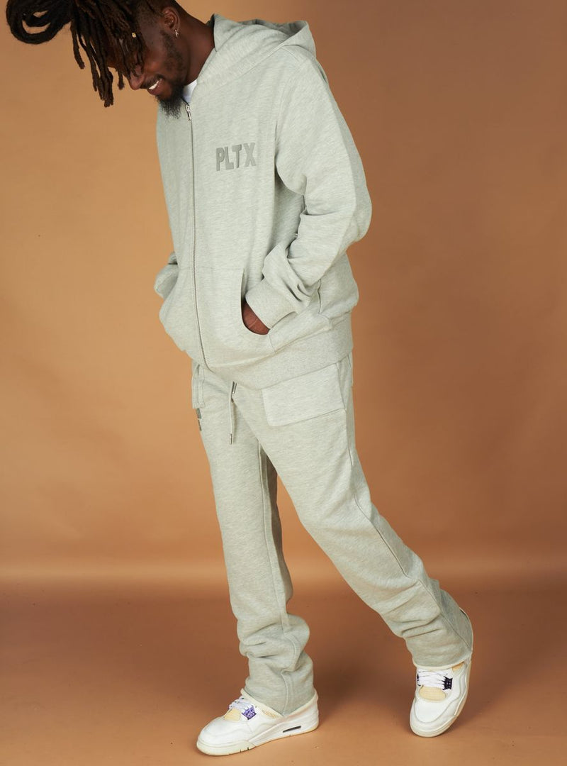 Politics Sweat Suit - Grey