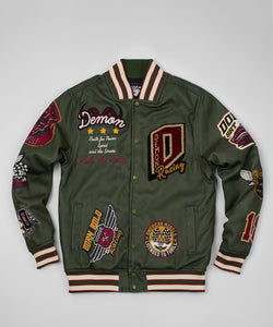 Dodge Demon Varsity Jacket - Olive