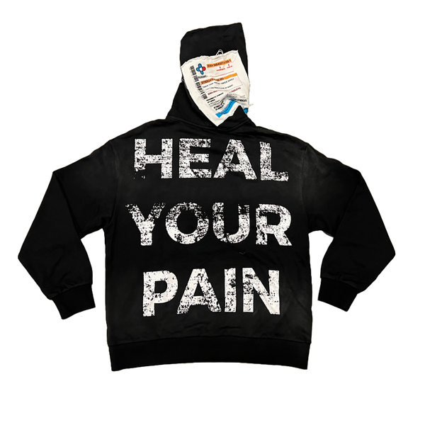 Heal Your Pain Hoodie - Black