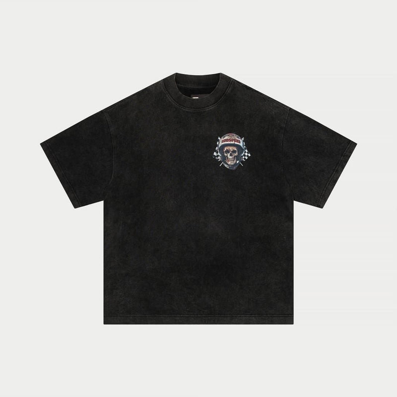 Crash Out Tee - Black Wash