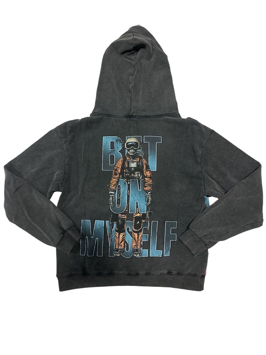 Skier Hoodie - Black Wash