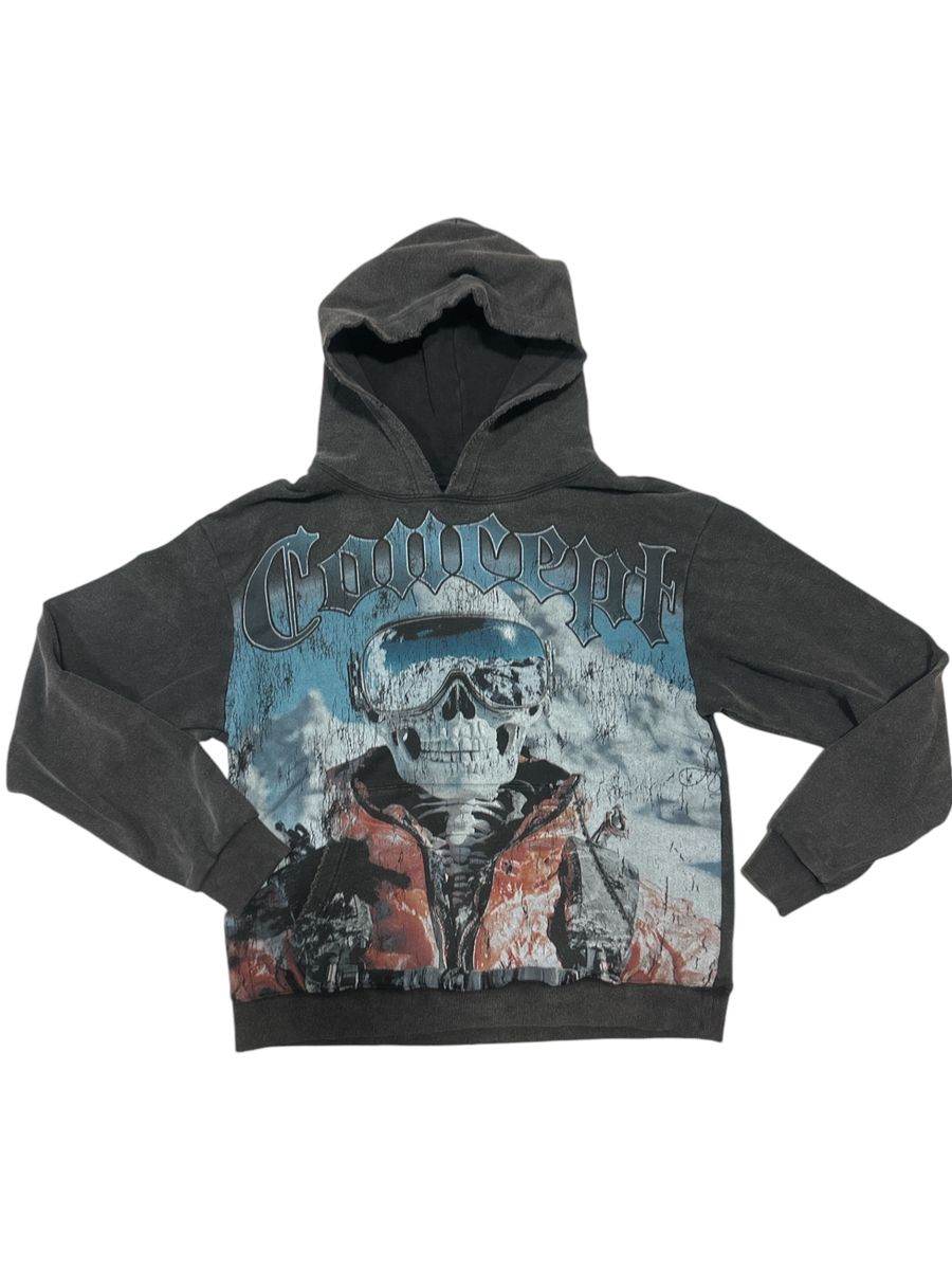 Skier Hoodie - Black Wash