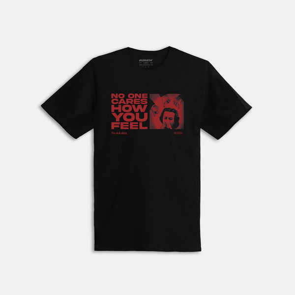 No One Cares Tee - Black/Red