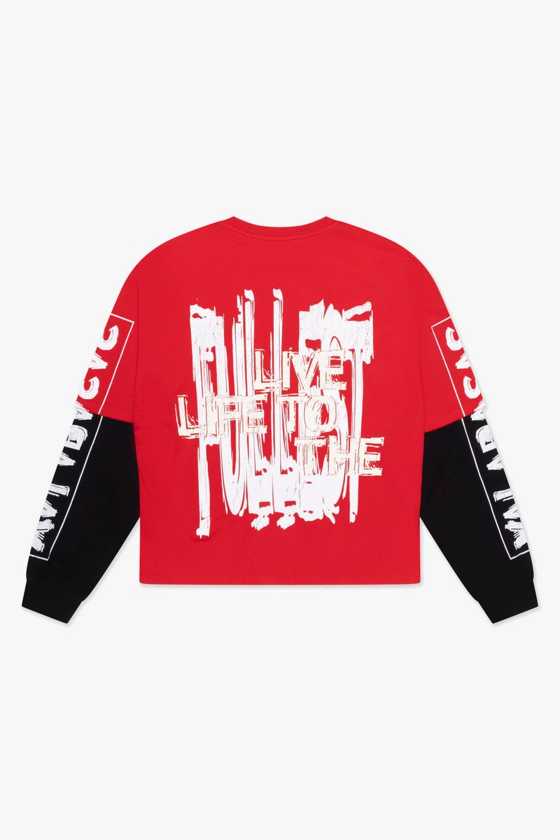 Cascada Red Long Sleeve