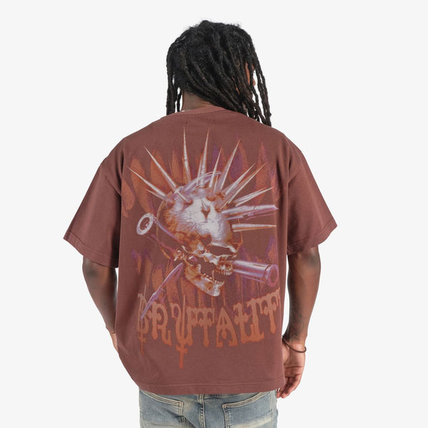 Brutal t shirt brown&red