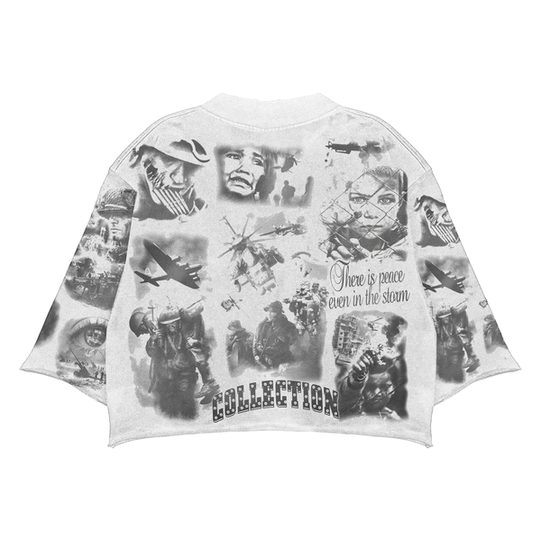 Glory Thru Pain Cropped Shirt - Black