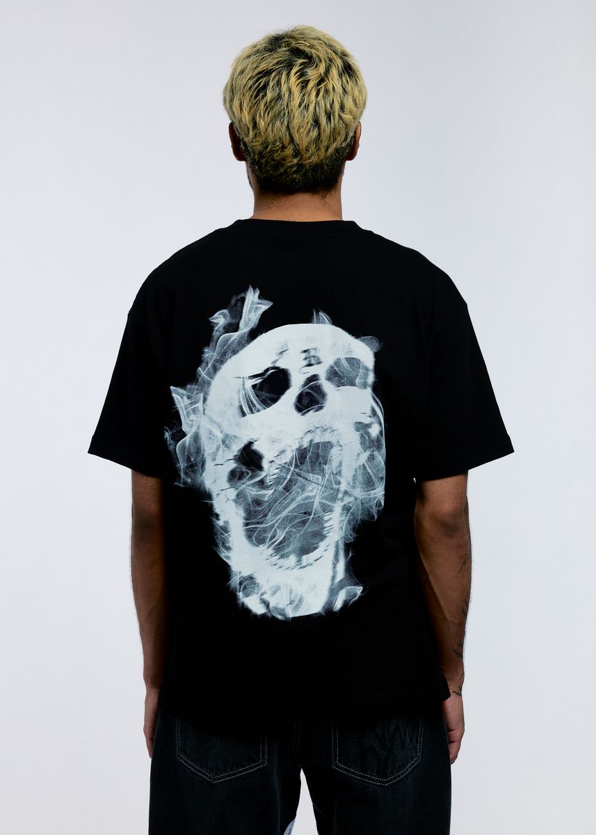 SMOKE LIGHTNING TEE BLACK