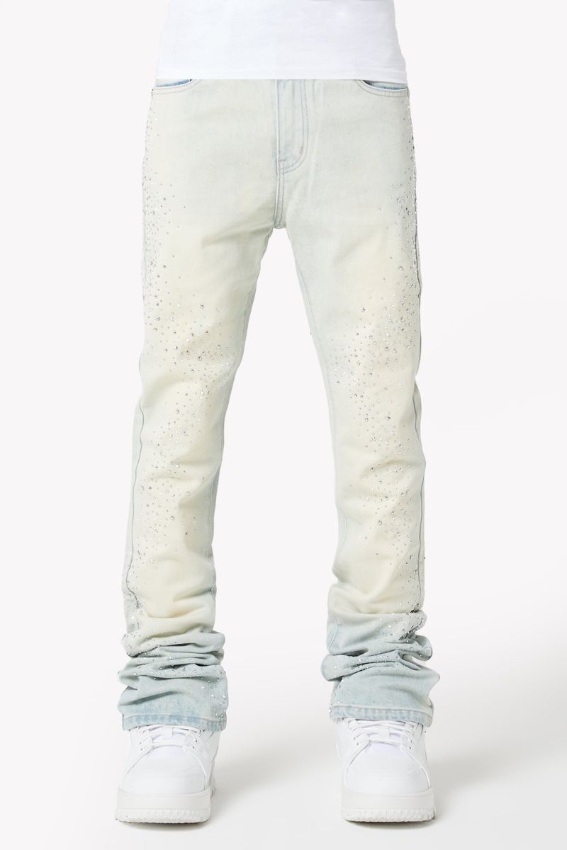 Vintage Blue Starry Sky Denim