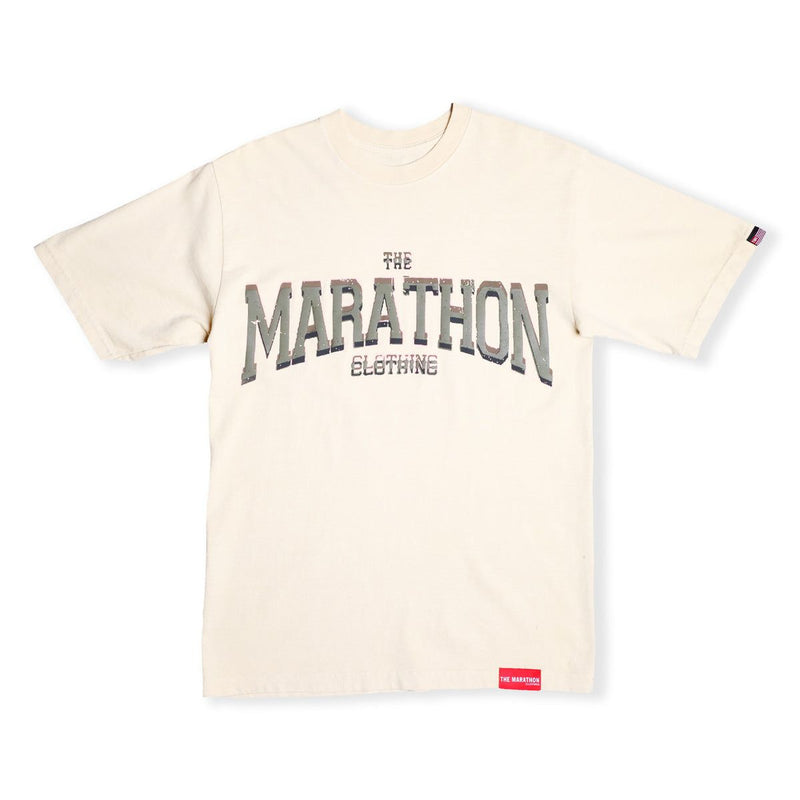 Marathon Beveled Tee - Bone