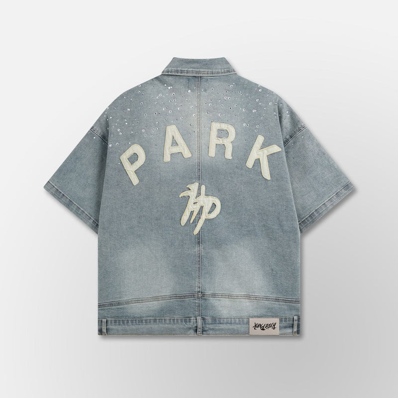 Studded Park Denim Work Shirt