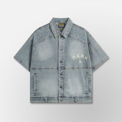 Studded Park Denim Work Shirt