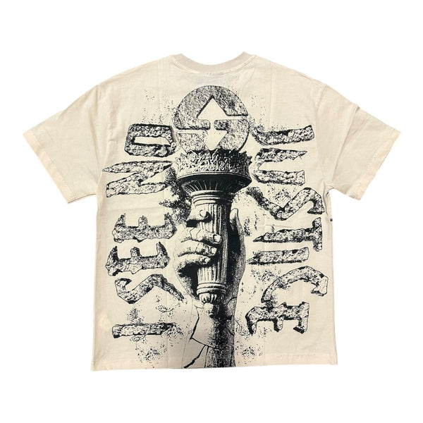 No Justice Tee - Bone