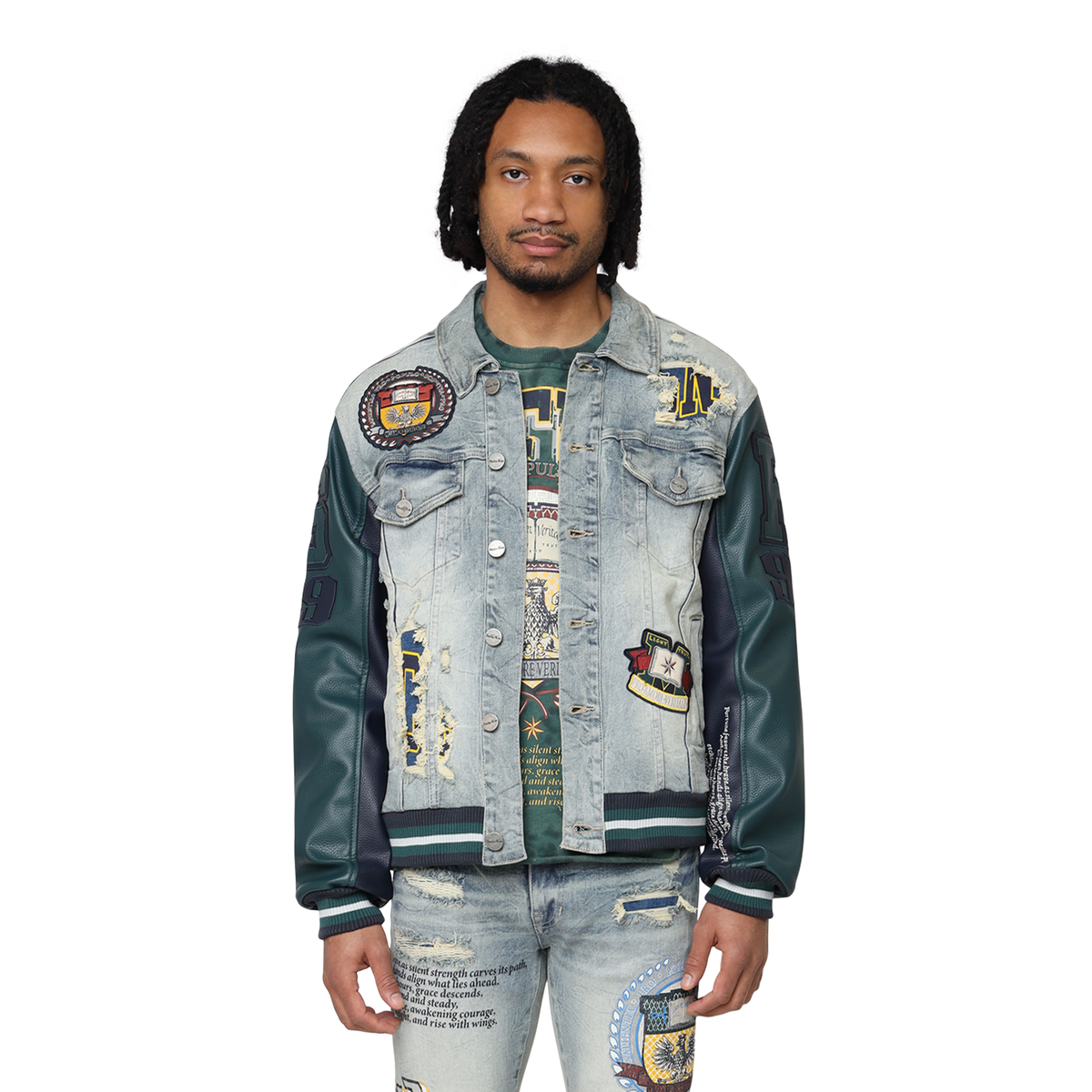 Magnificence Varsity Jacket - Mechanical Blue