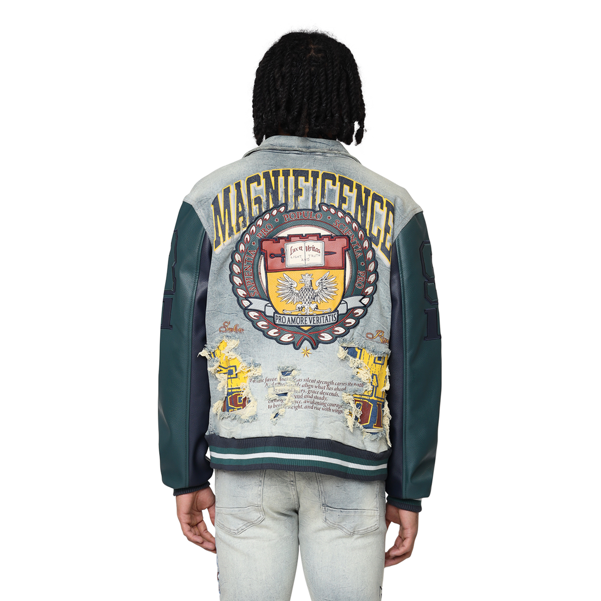 Magnificence Varsity Jacket - Mechanical Blue