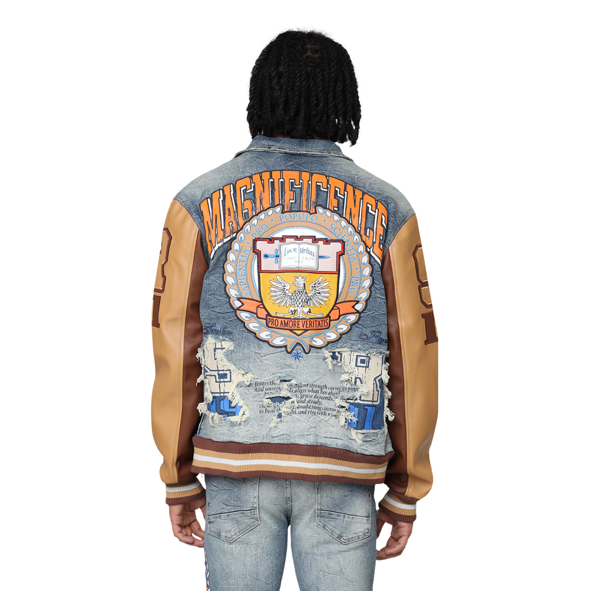 Magnificence Varsity Jacket - Hearst Blue