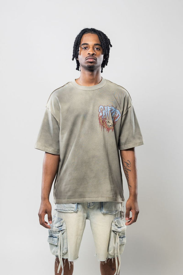 Die By Fire Tee - Olive