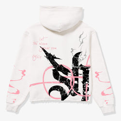 BLADE” RAW HEM HOODIE