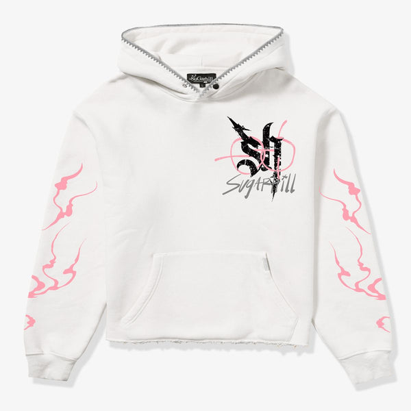 BLADE” RAW HEM HOODIE