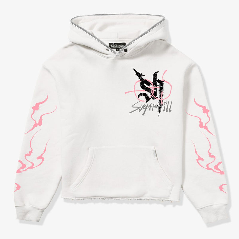 BLADE” RAW HEM HOODIE