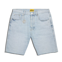 Rhinestone Jorts - Lt Blue