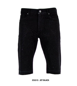 Focus Rhinestone Short - Black