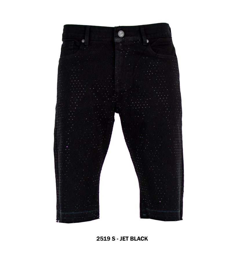 Focus Rhinestone Short - Black