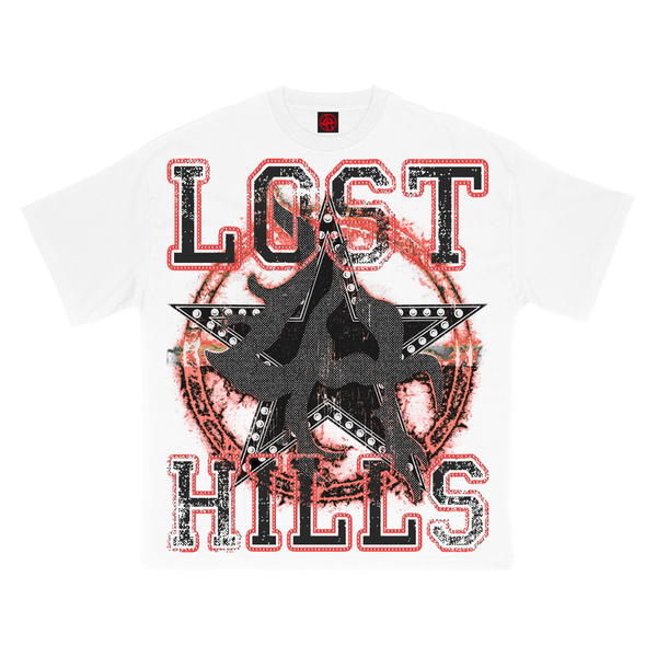 Lost Hills Tee - White/Red