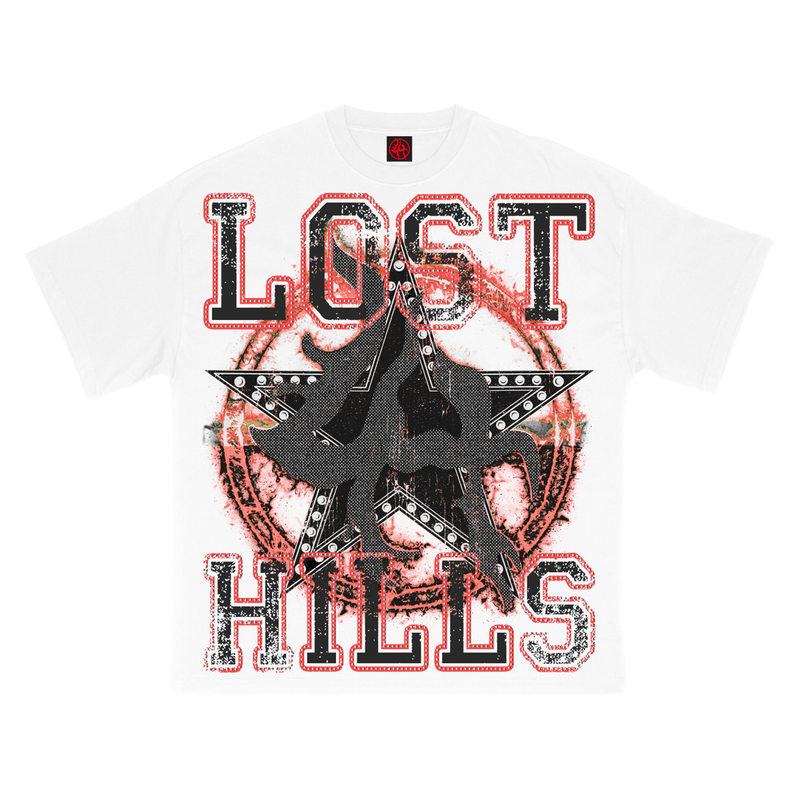 Lost Hills Tee - White/Red
