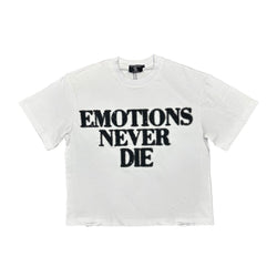 White End Rhinestone Tee