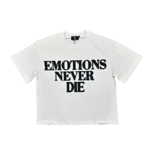 White End Rhinestone Tee