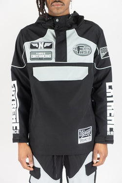 Racing Anorak Jacket - Blk/Grey