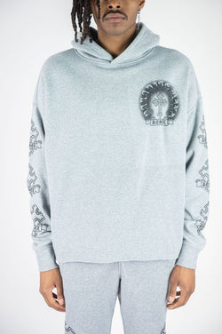 Rebel Cross Hoodie - Grey