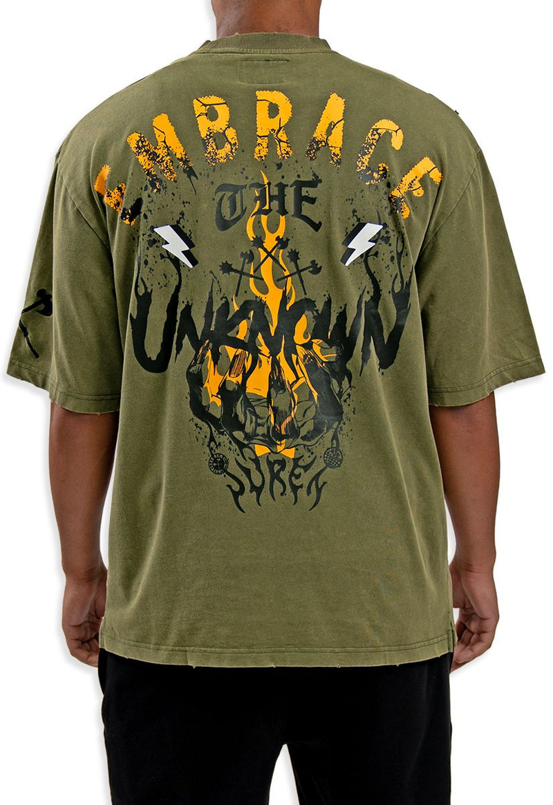 Embrace The Unknown Tee - Olive