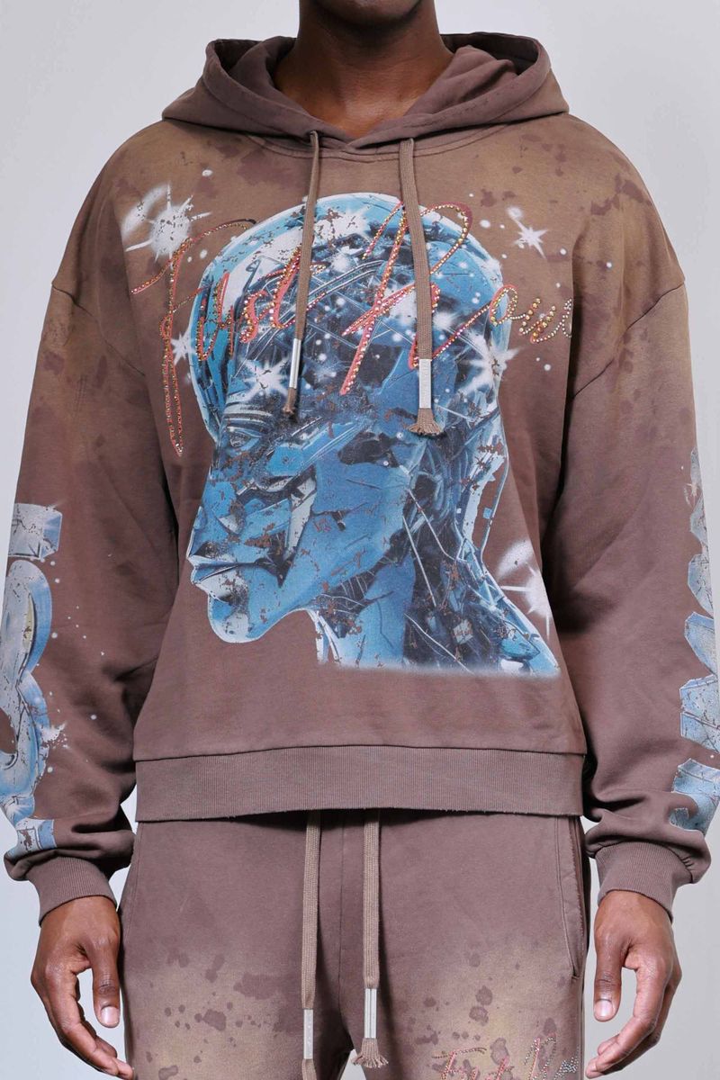 New Born Hoodie - Brown