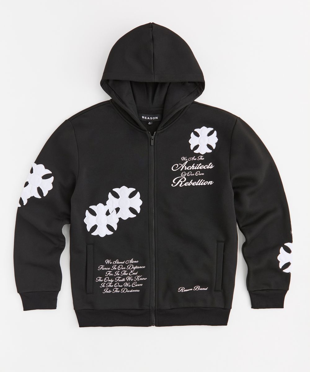 Rebellion Zip Up - Black