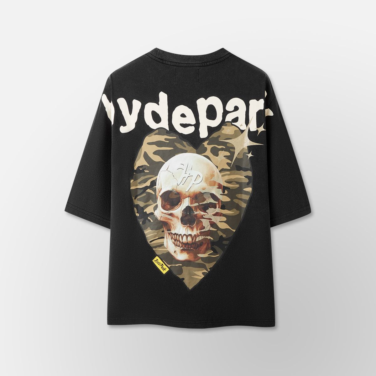 Power Skull Tee - Black Camo
