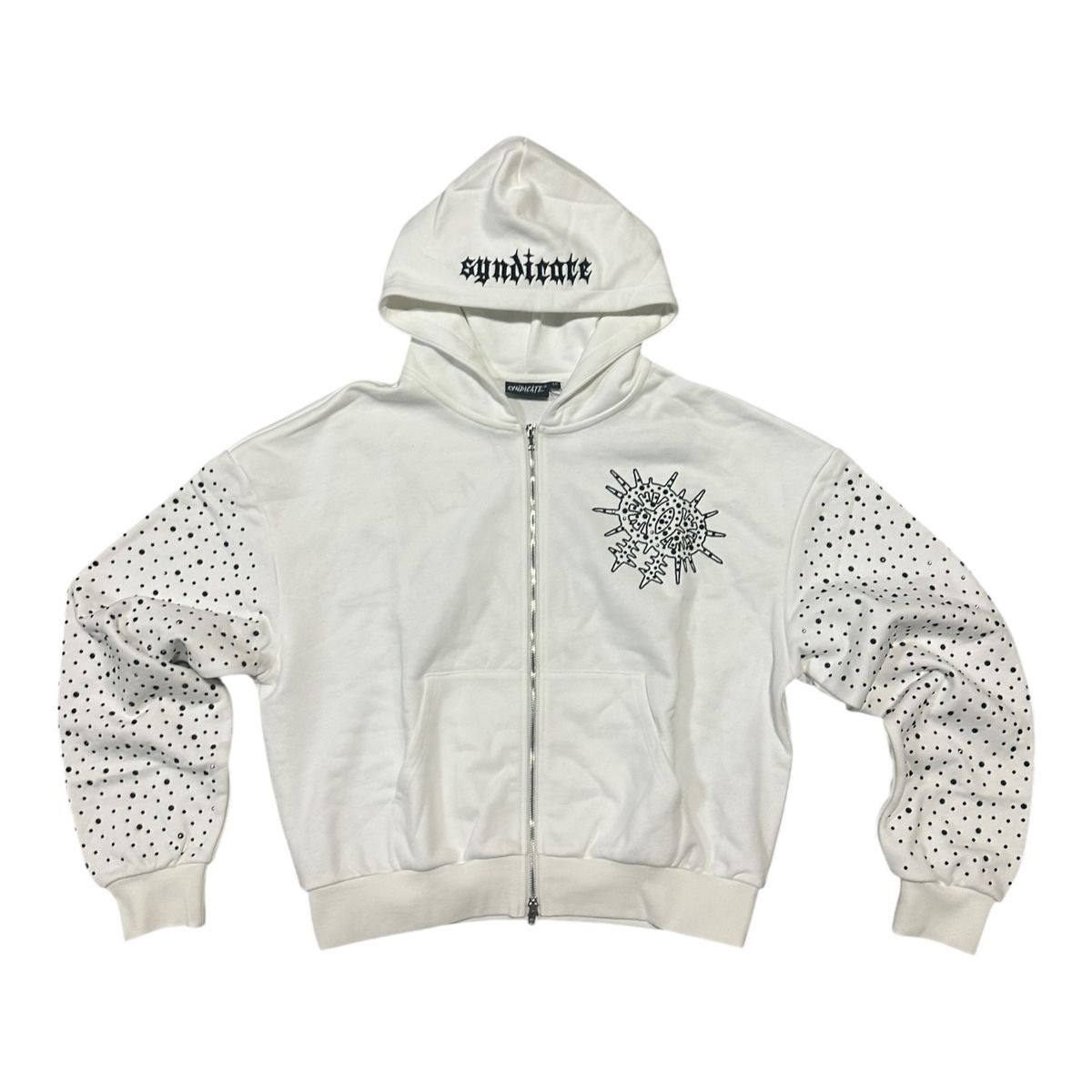 Keys Zip Up - White