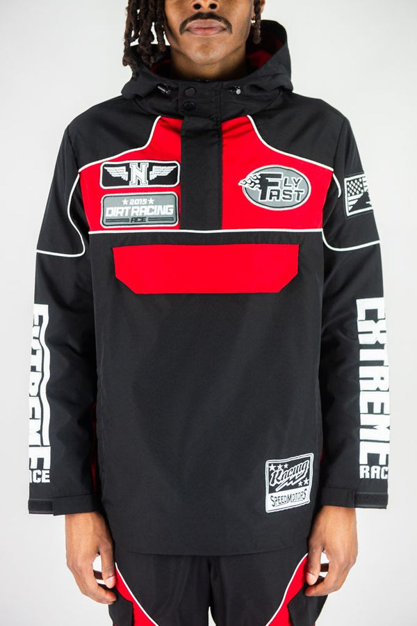 Racing Anorak Jacket - Blk/Red
