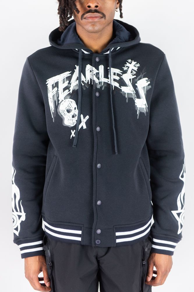Fearless Varsity Hoodie - Black