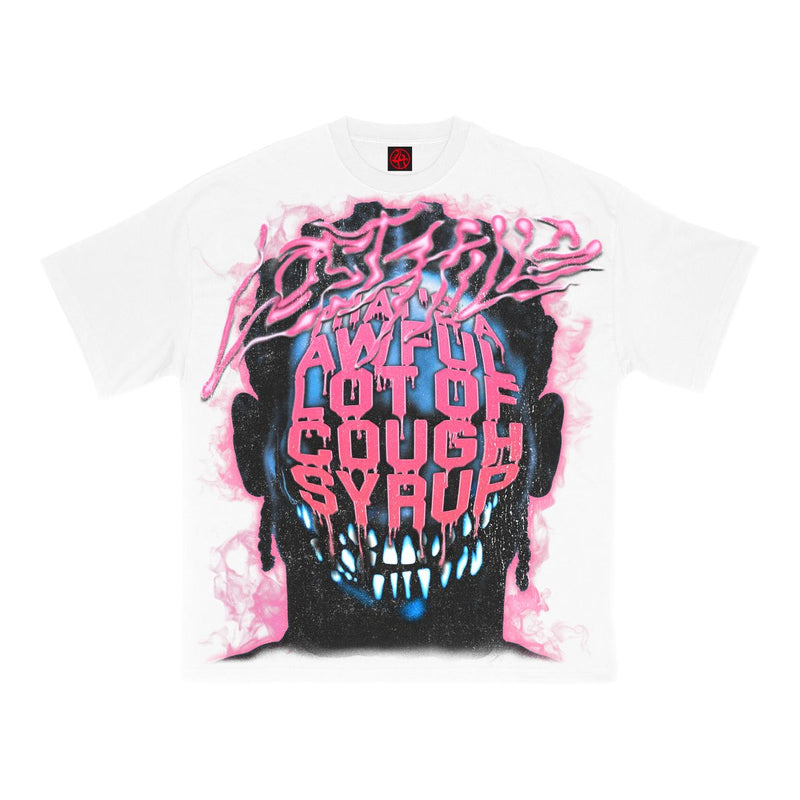 Cough Syrup Tee - White