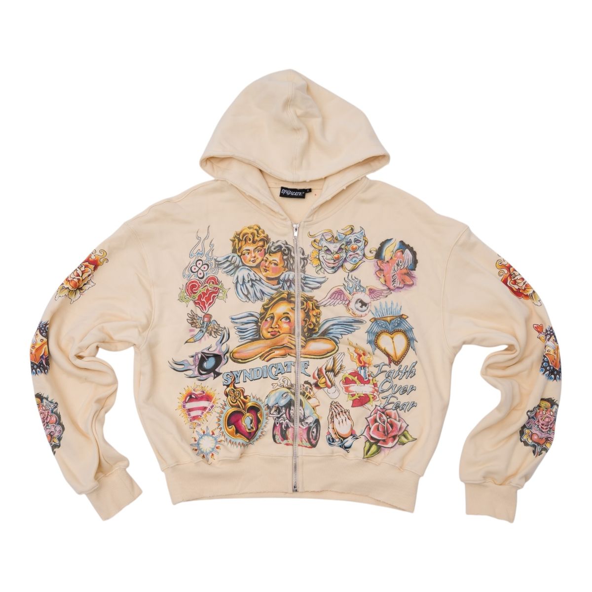 Faith Zip Up - Bone